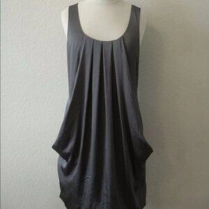 H&M Pewter Metallic Bubble Dress